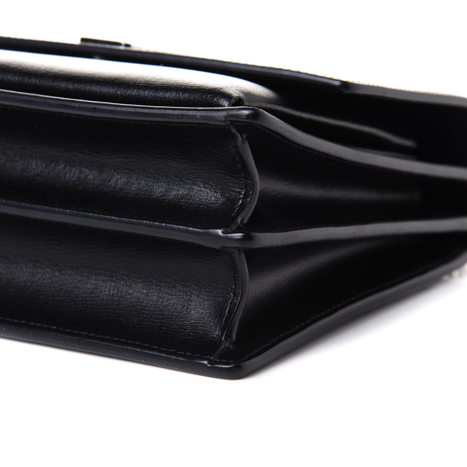 Saint Laurent Calfskin Medium Monogram Sunset Black 9 of 9