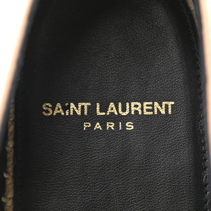 Saint Laurent Lambskin Monogram Espadrilles 38.5 Nude 7 of 8