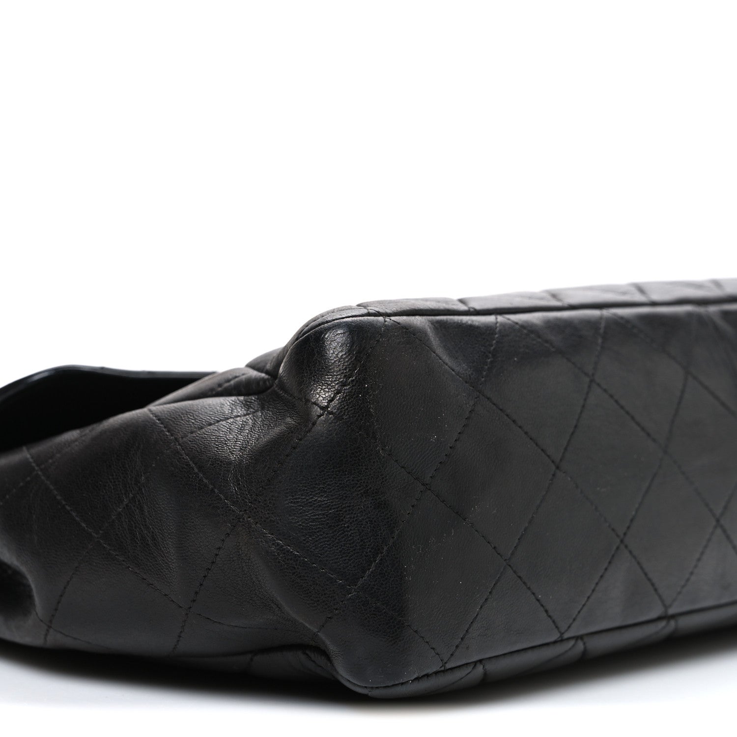 Chanel Lambskin Quilted Jumbo Single Flap Black 10 of 13