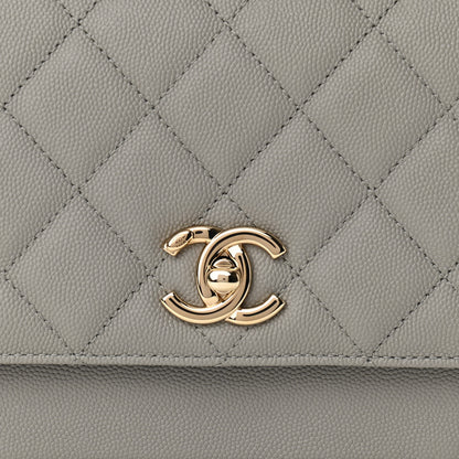 Chanel Caviar Quilted Medium Business Affinity Flap Grey 8 of 10