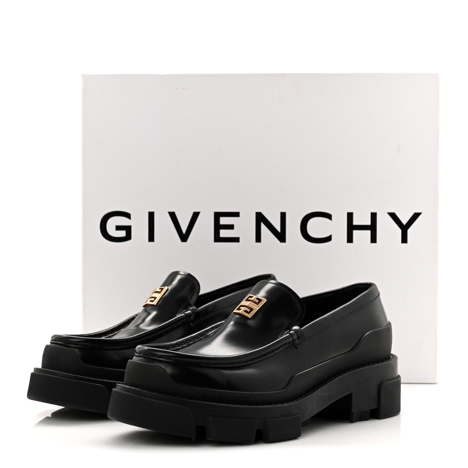 Givenchy Calfskin Terra Moccassins 37.5 Black 1822164 – FASHIONPHILE