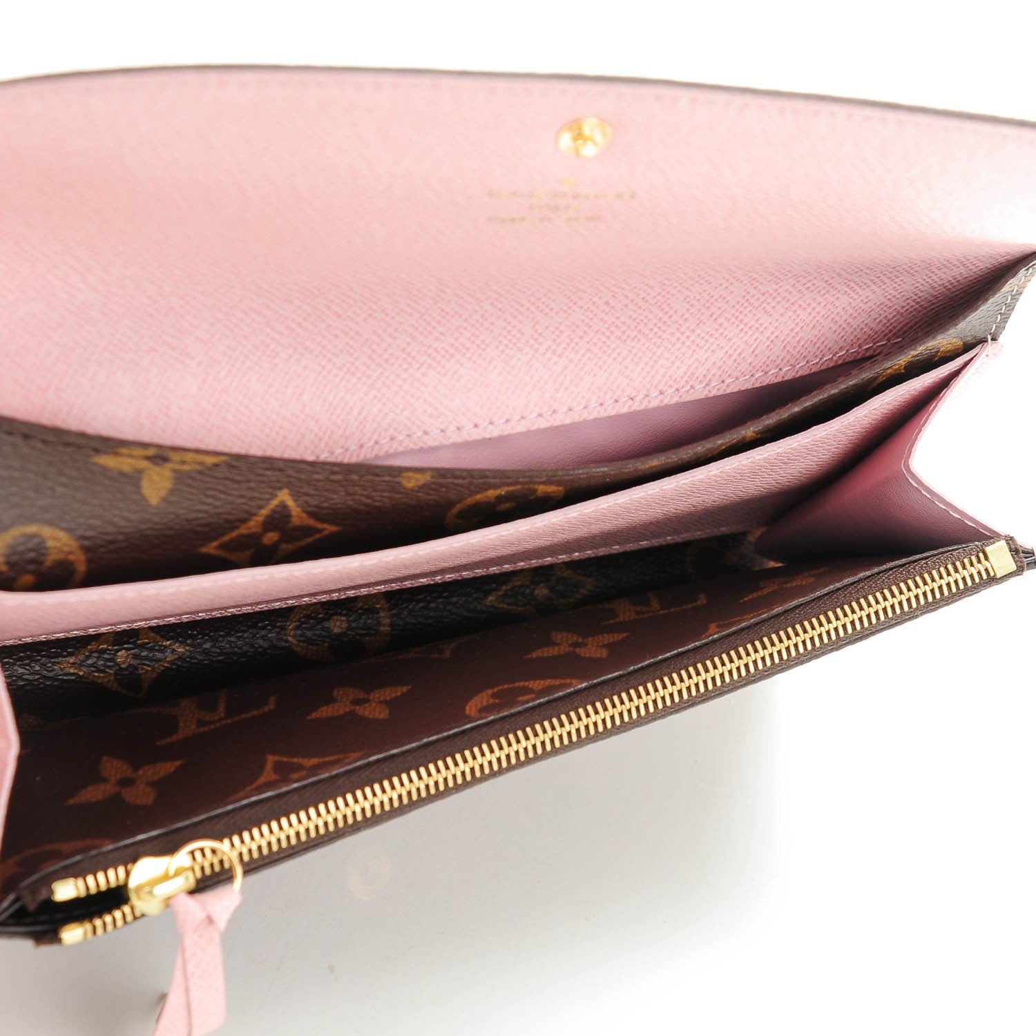Louis Vuitton Monogram Emilie Wallet Rose Ballerine 5 of 7