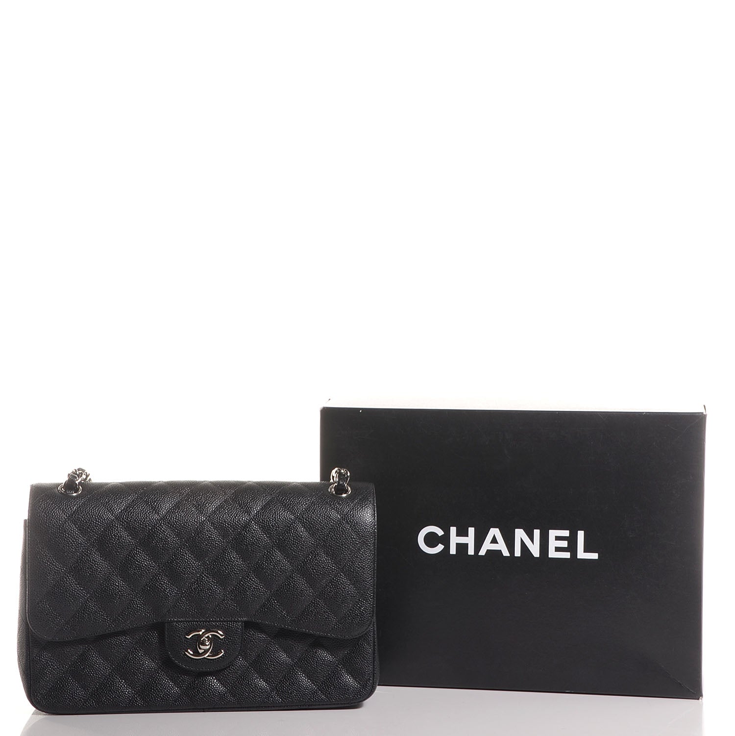 Chanel Caviar Quilted Jumbo Double Flap Black 5 of 8