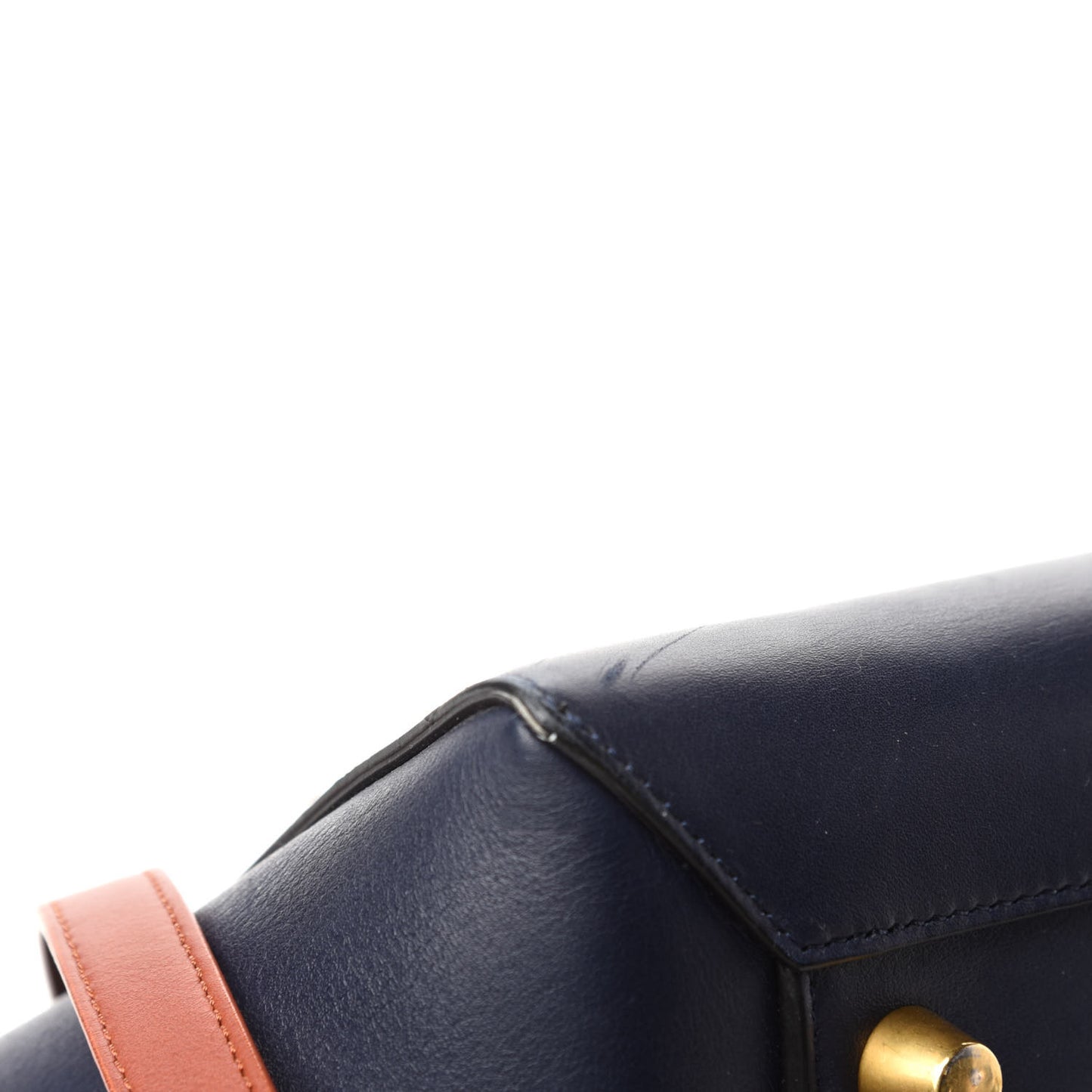 Smooth Calfskin Large Bi-Color Belt Bag Midnight
