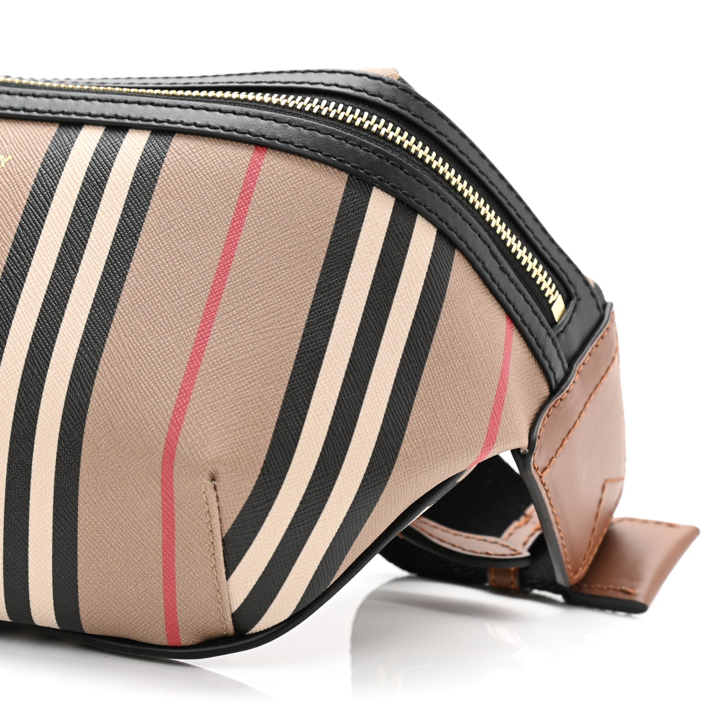 E-Canvas Icon Stripe Sonny Bum Bag Archive Beige