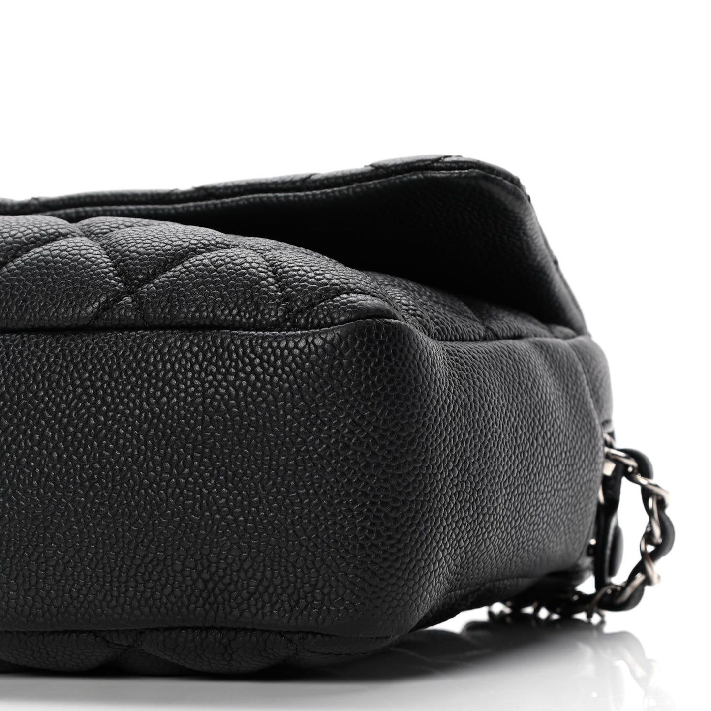 Caviar Quilted Jumbo Easy Flap Black