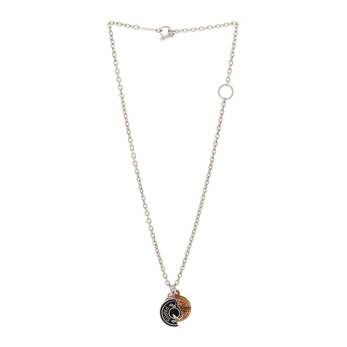 Buffalo Horn Lacquer Carrousel Necklace Etain