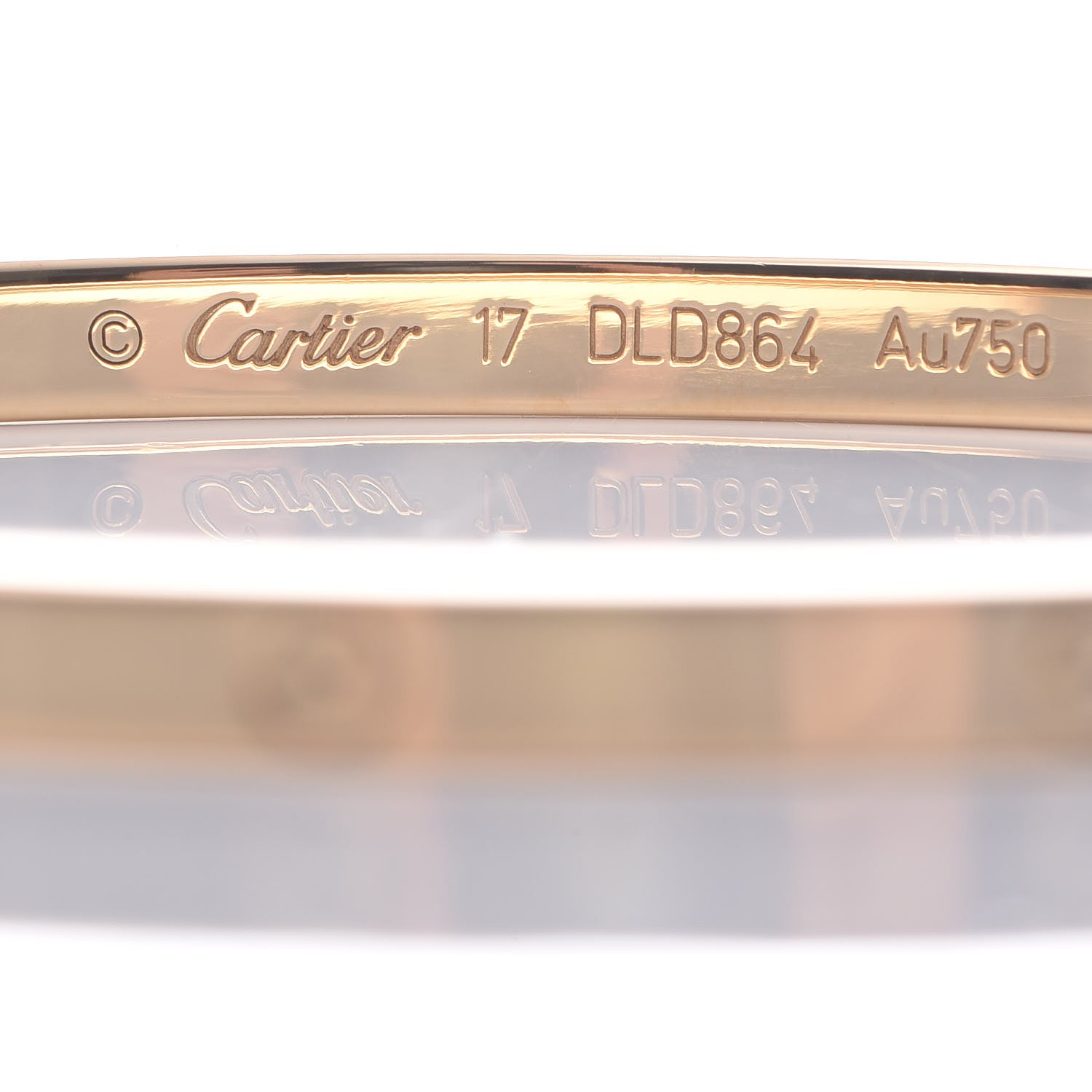 Cartier 18K Yellow Gold Small LOVE Bracelet 17 3 of 6
