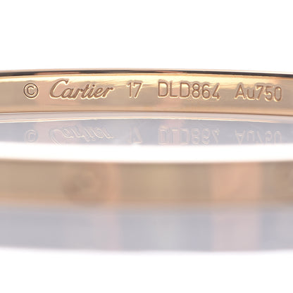 Cartier 18K Yellow Gold Small LOVE Bracelet 17 3 of 6