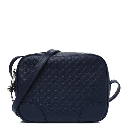 Gucci Soft Microguccissima Mini Bree Messenger Bag Blue 1 of 4