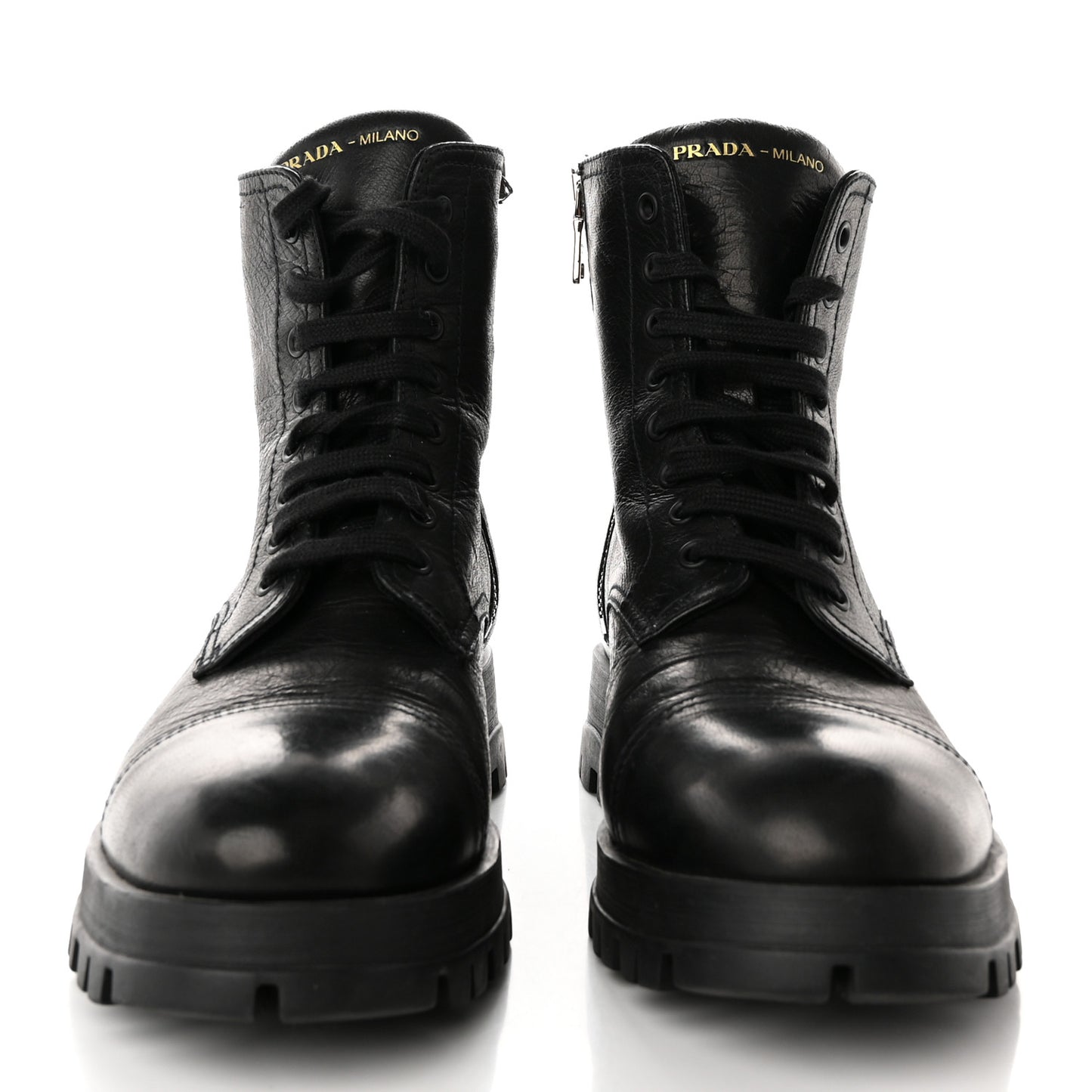 Cervo Shine Captoe 30mm Combat Boots 39.5 Black
