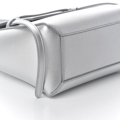 Celine Laminated Calfskin Nano Belt Bag Silver 8 of 9