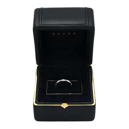 Graff 18K White Gold Diamond Laurence Graff Signature Band Ring 47 4.25 6 of 6