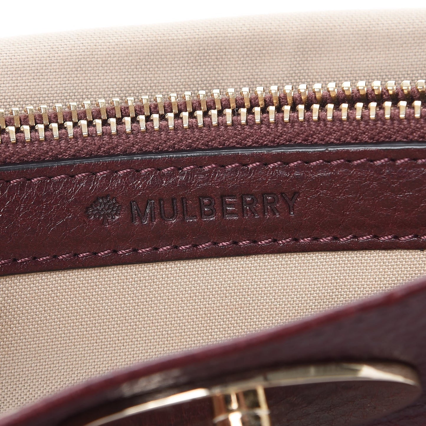 Grainy Leather Bayswater Wallet Oxblood