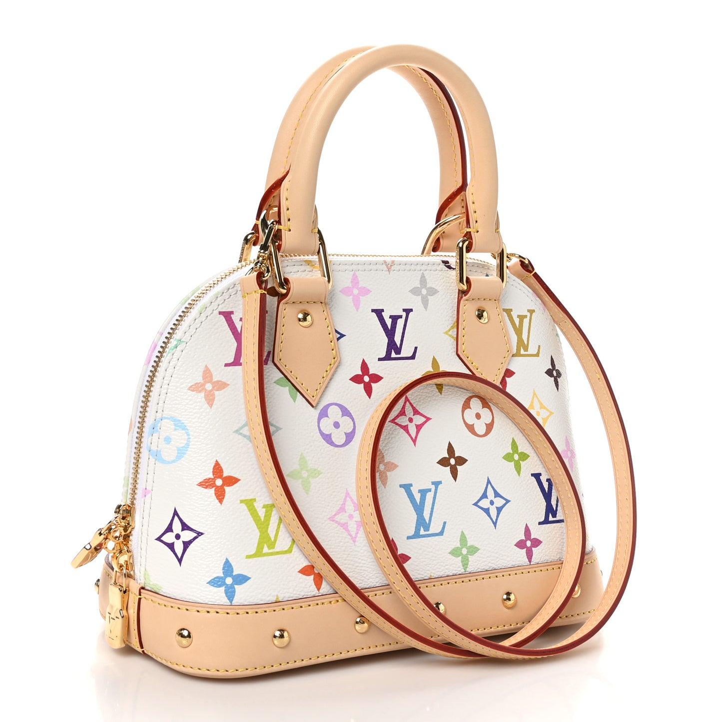 LV x TM Monogram Multicolor Alma BB White