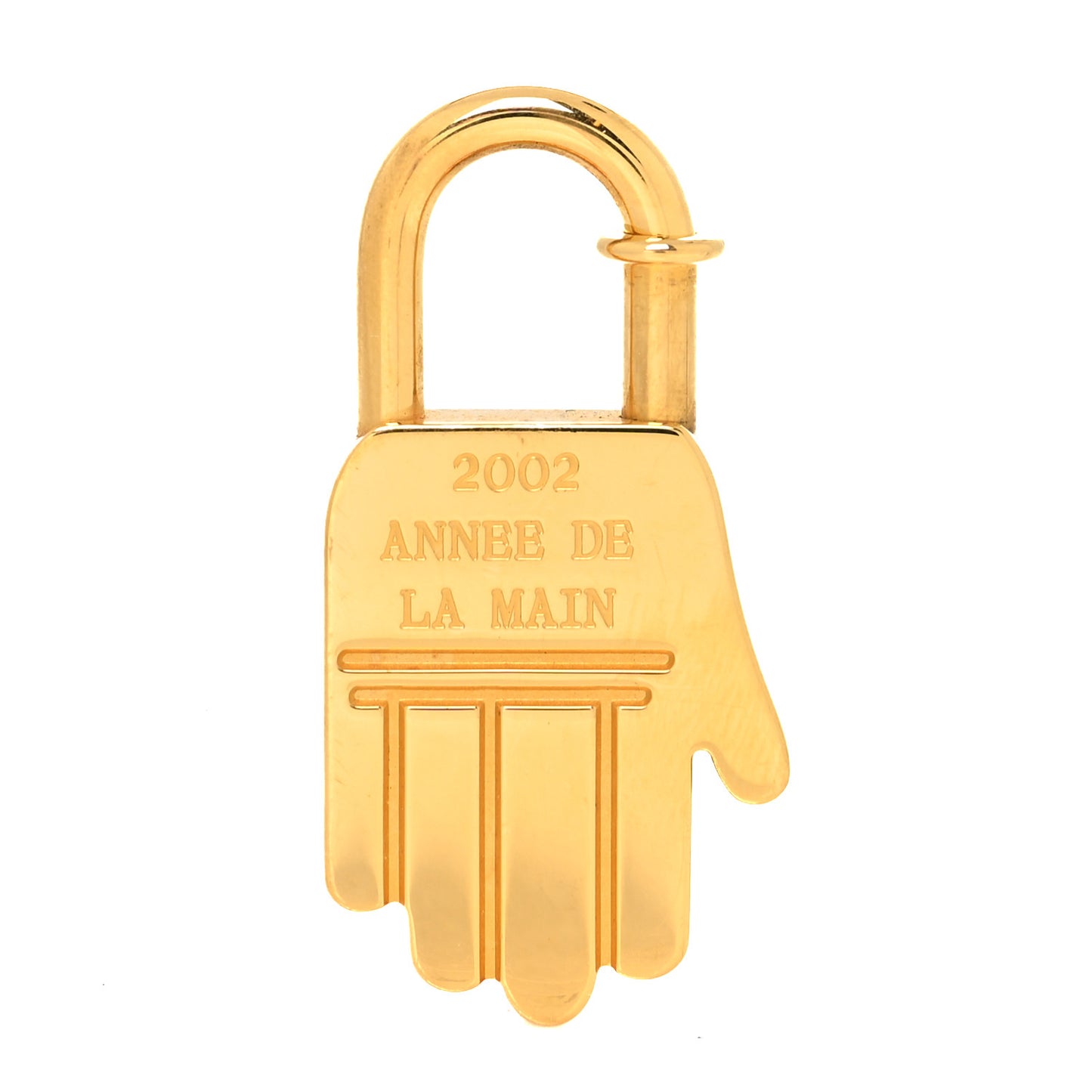 Gold Plated Annee De La Main Cadena Lock