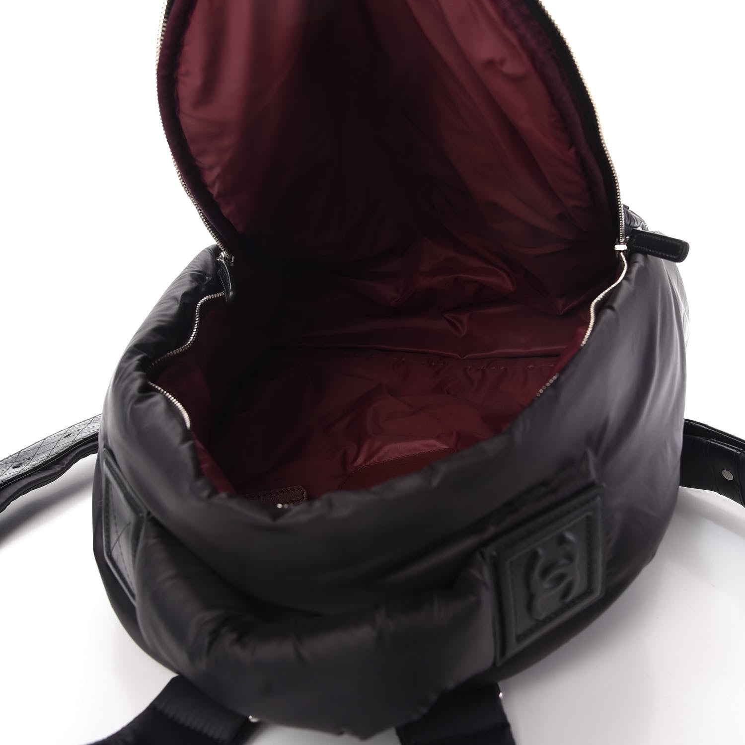 Chanel Nylon Quilted Coco Cocoon Backpack Black 5 of 11