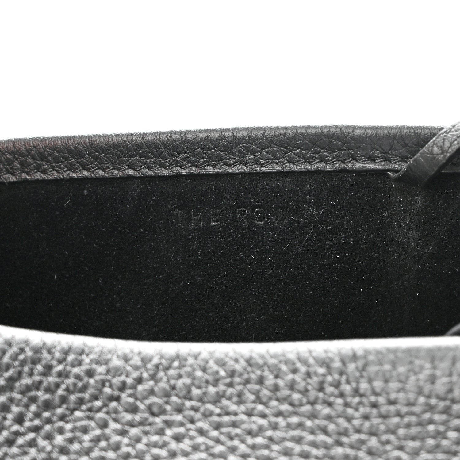 The Row Grained Calfskin Medium N/S Hook Tote Black 6 of 9