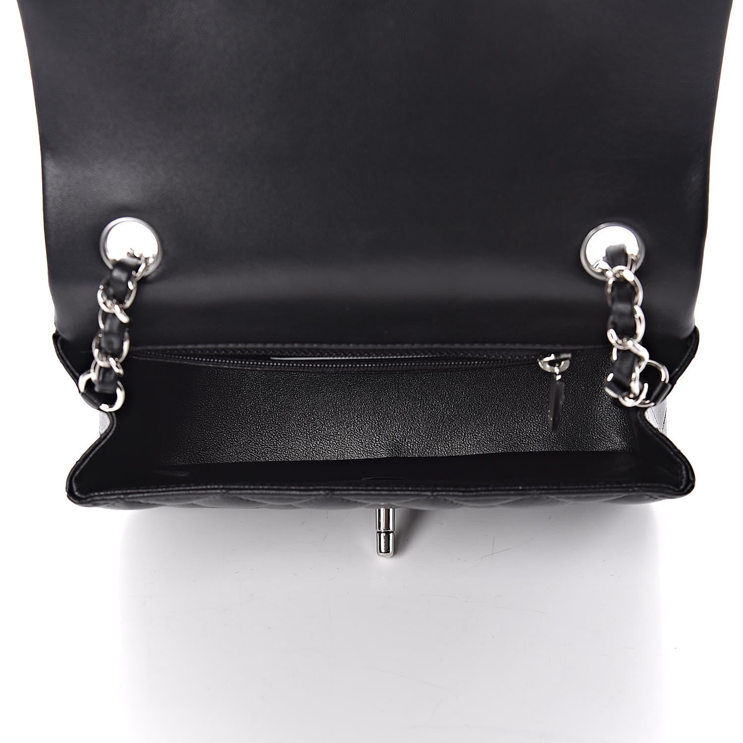 Chanel Lambskin Quilted Mini Rectangular Flap Black 5 of 10
