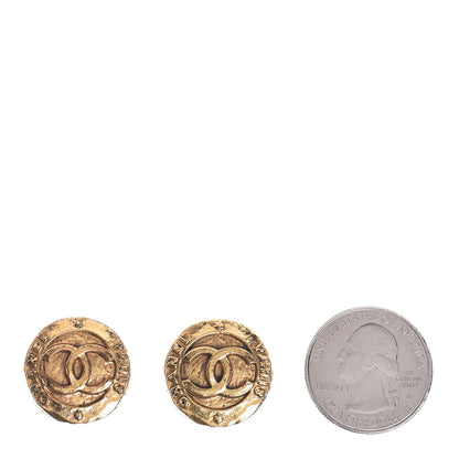 Chanel CC Clip On Earrings Gold 2 of 4