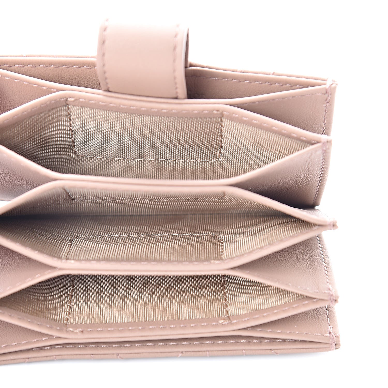 Christian Dior Ultra Matte Calfskin Cannage Lady Dior 5-Gusset Card Holder Blush Powder 5 of 8