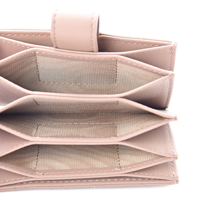 Christian Dior Ultra Matte Calfskin Cannage Lady Dior 5-Gusset Card Holder Blush Powder 5 of 8