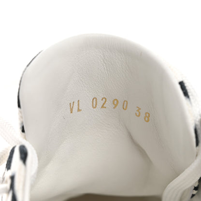 Louis Vuitton X UF Calfskin Tufted Monogram Stellar Sneakers 38 White Black 8 of 9