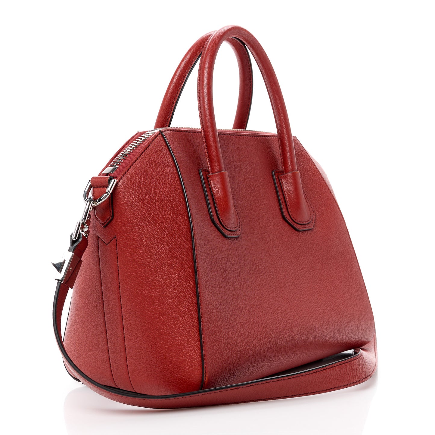 Sugar Goatskin Small Antigona Vermillon