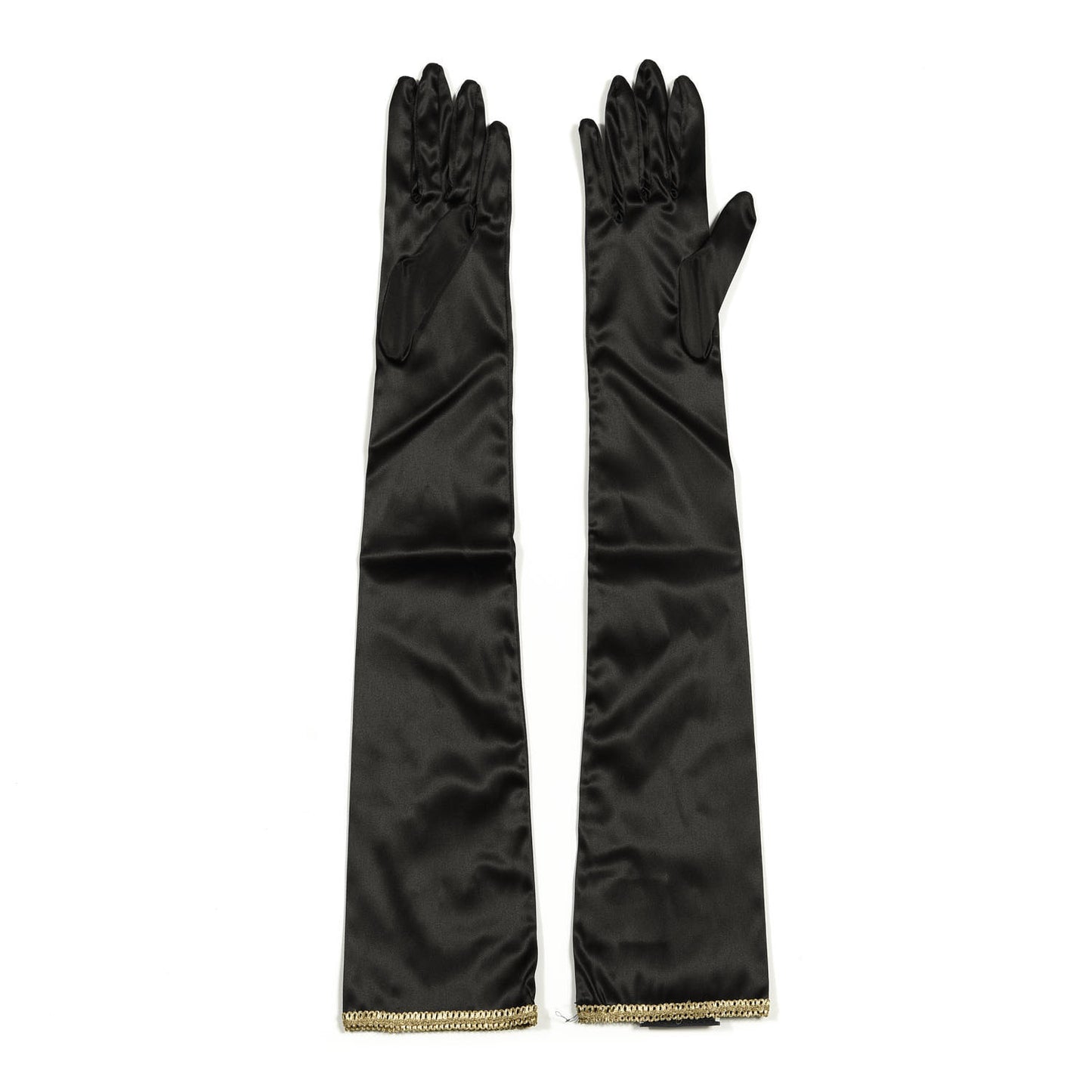 Satin Stretch Anika Gloves L Black