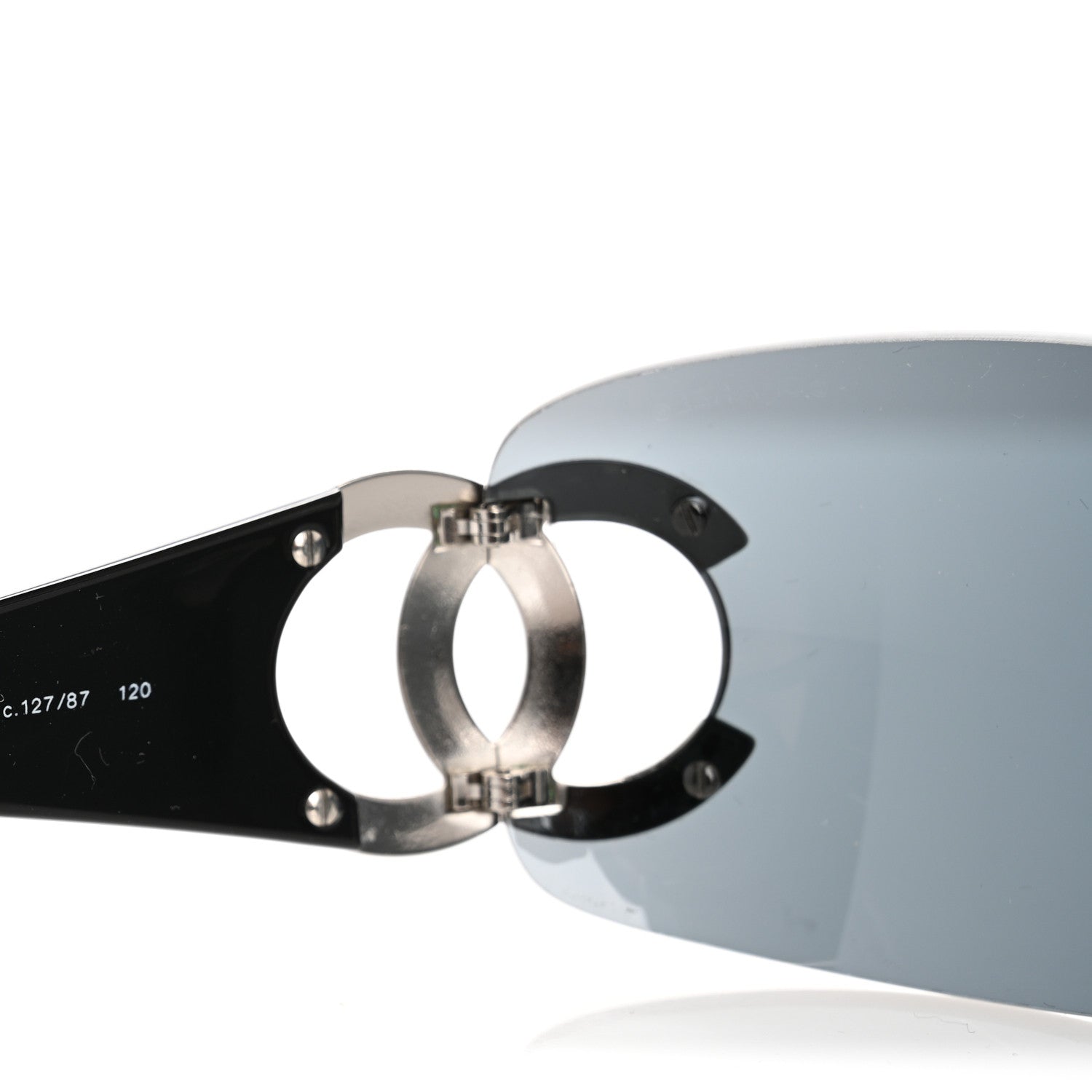 Chanel Frameless CC Logo Sunglasses 4125 Black 6 of 7