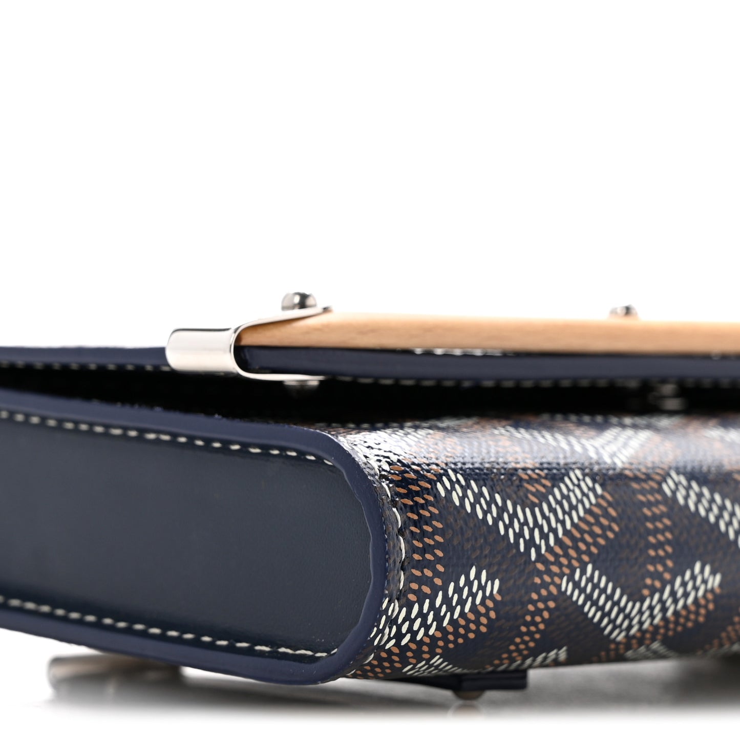 Goyardine Monte Carlo Bois Clutch Navy