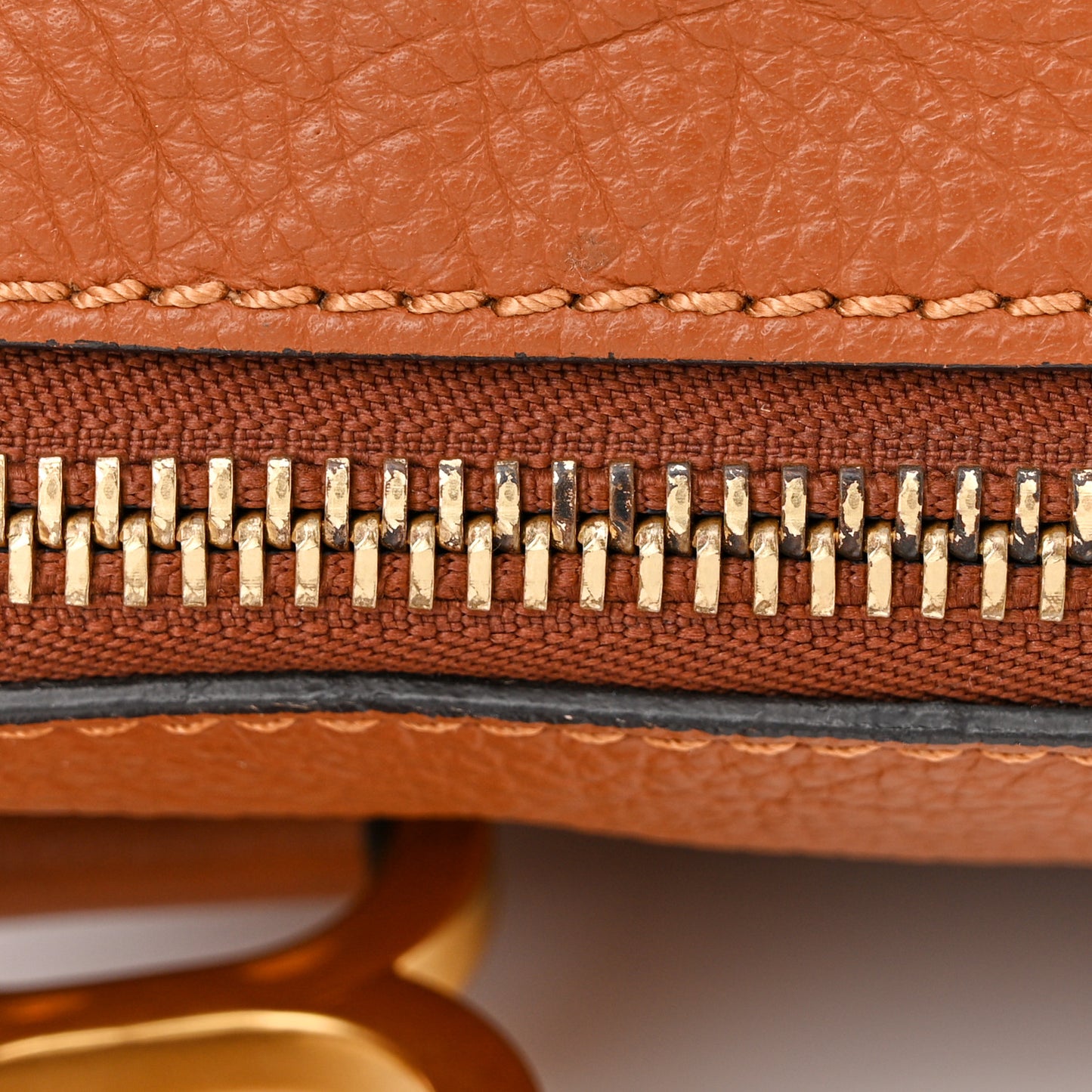 Calfskin Medium Marcie Satchel Tan