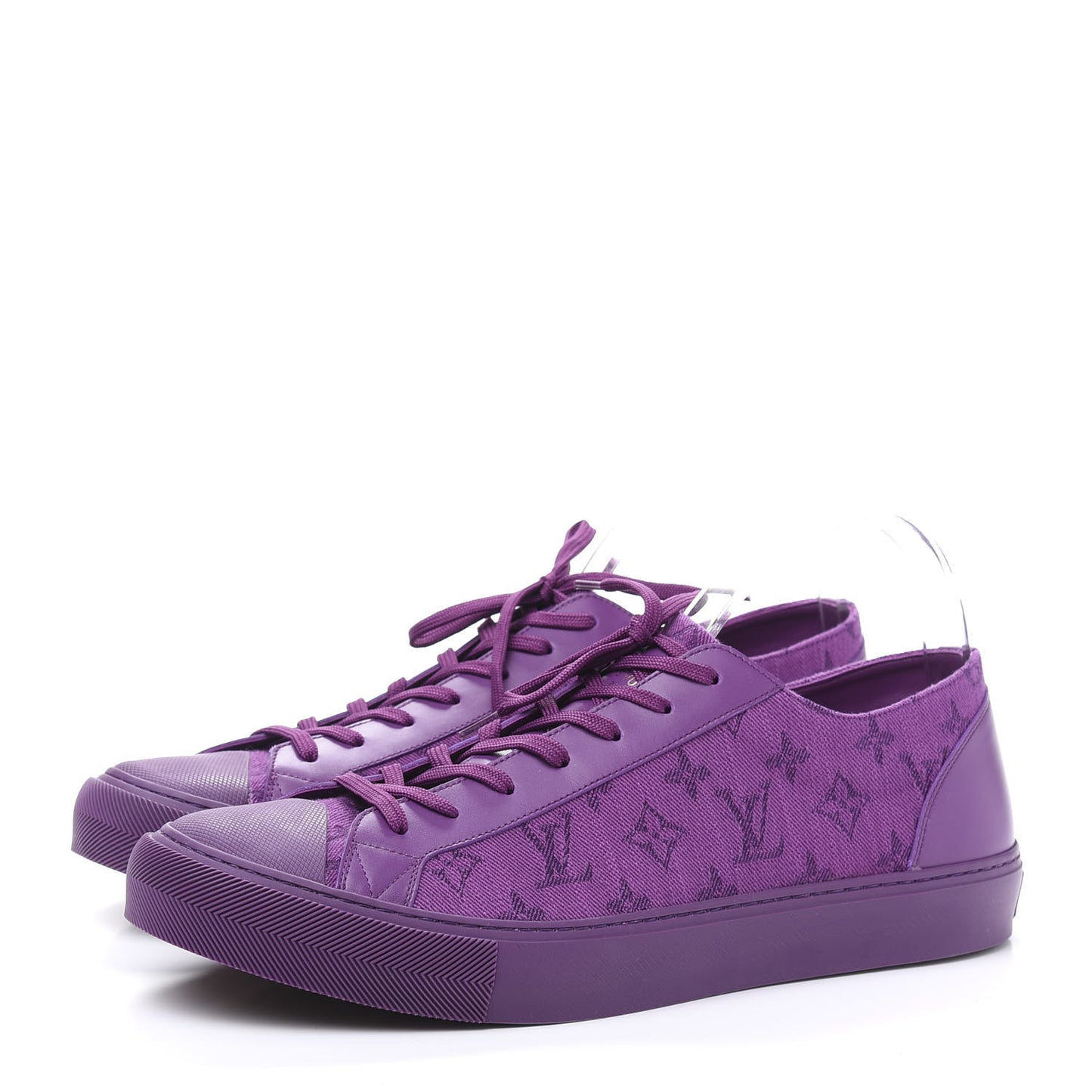 Canvas Monogram Mens Tattoo Sneakers 10.5 Violet