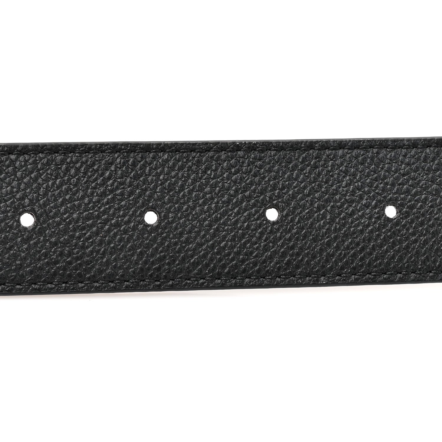 Louis Vuitton Calfskin Monogram 30mm LV Initiales Reversible Belt 80 32 Black 3 of 5