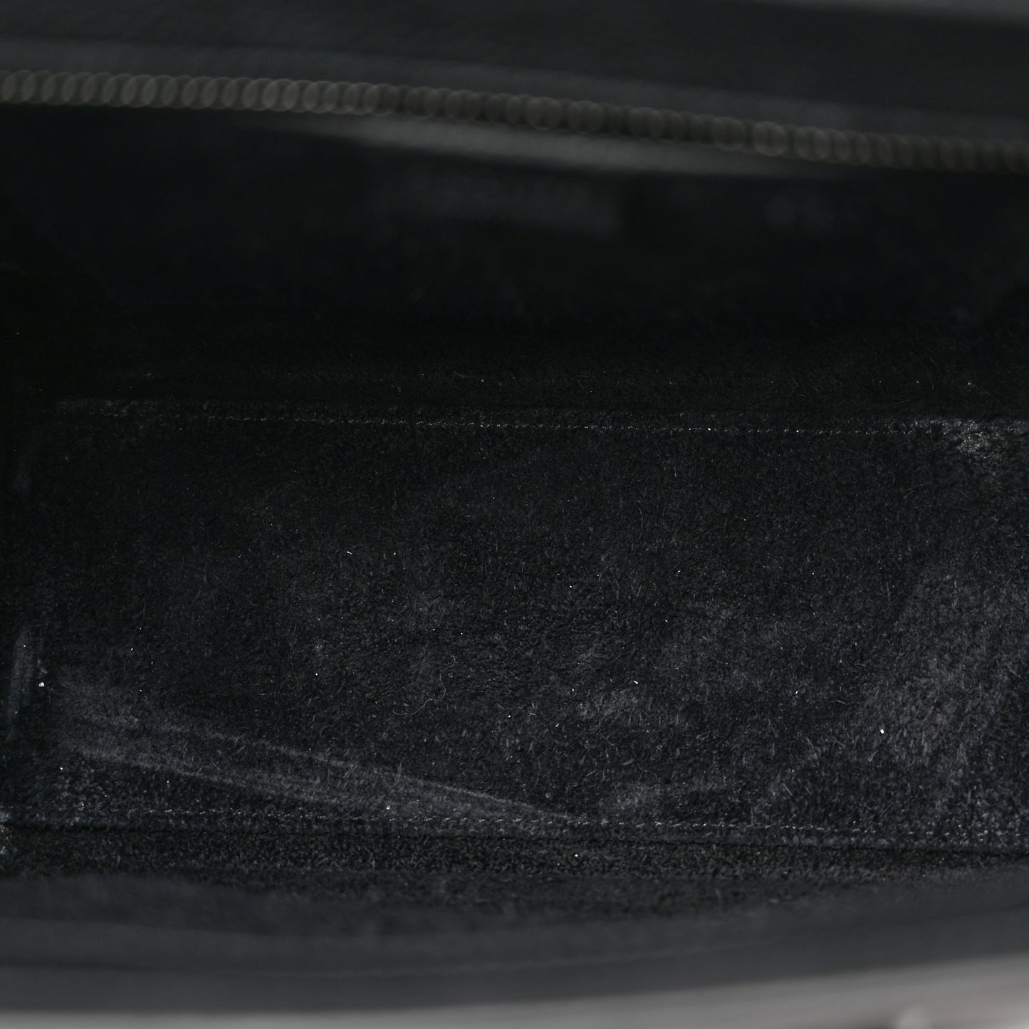 Drummed Calfskin Nano Luggage Black