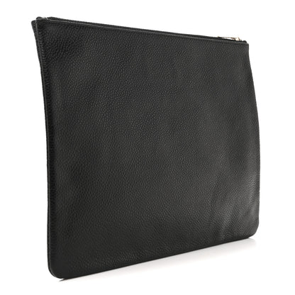 Chanel Caviar Timeless CC Cosmetic Pouch Black 3 of 8
