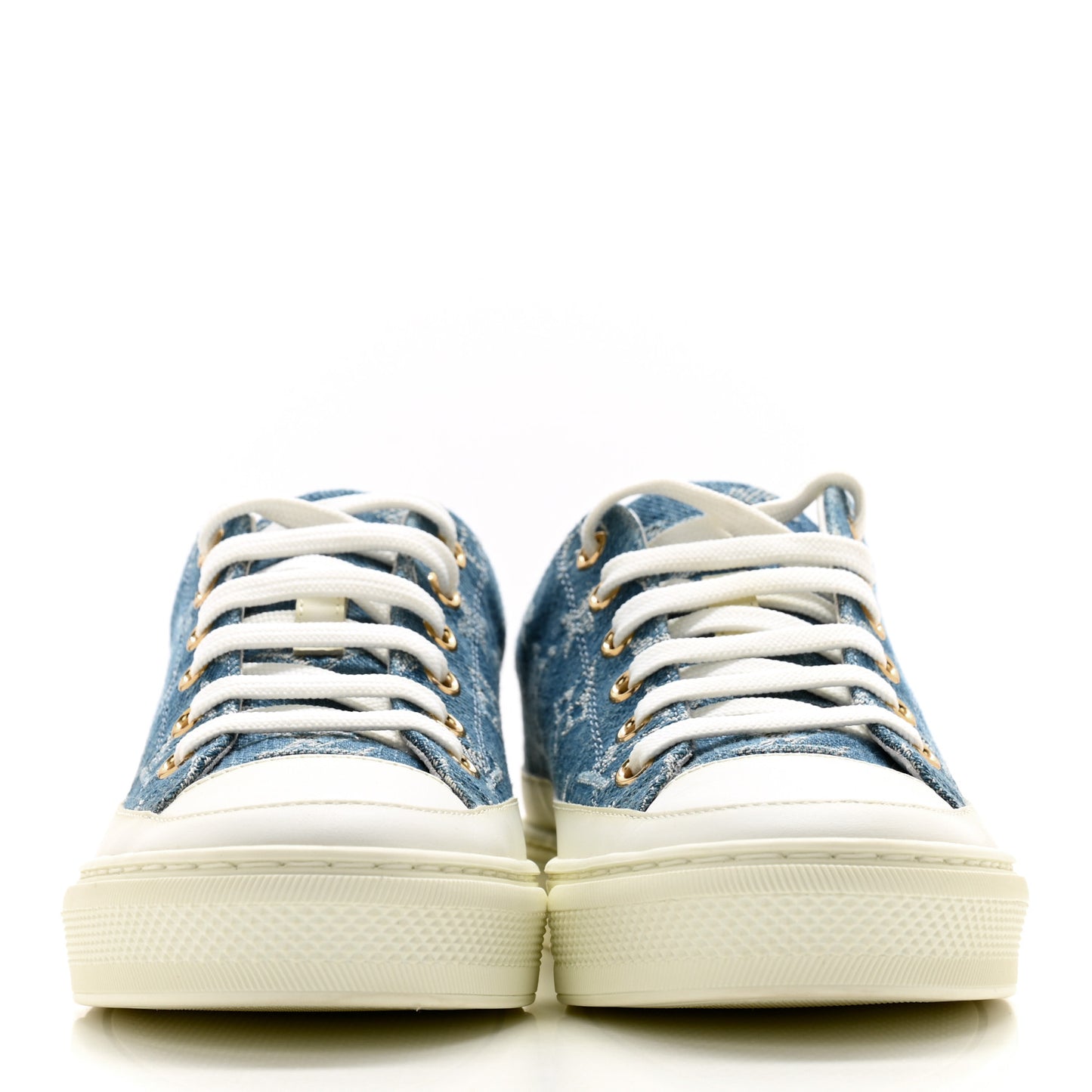 Denim Monogram Stellar Sneakers 35 Bleu