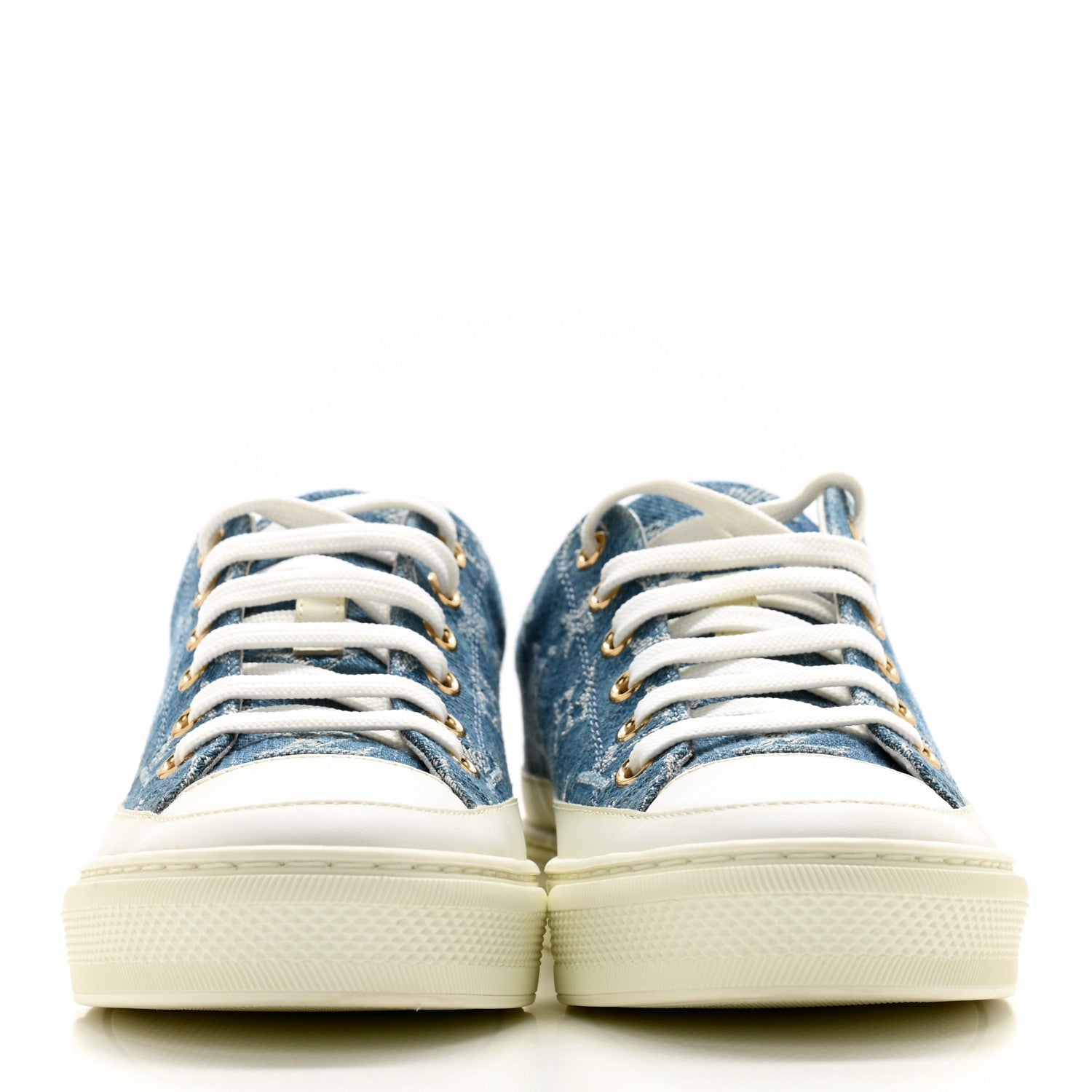 Louis Vuitton Denim Monogram Stellar Sneakers 35 Bleu 2 of 9