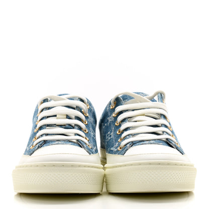 Louis Vuitton Denim Monogram Stellar Sneakers 35 Bleu 2 of 9