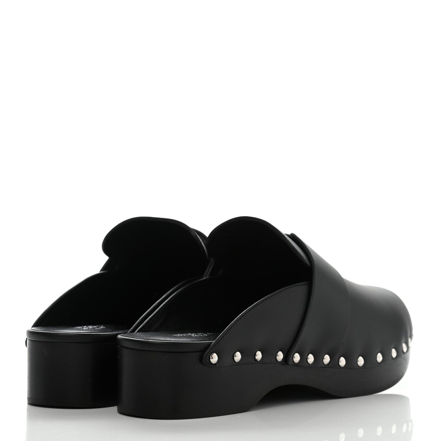 Calfskin Calya Mules 41 Black
