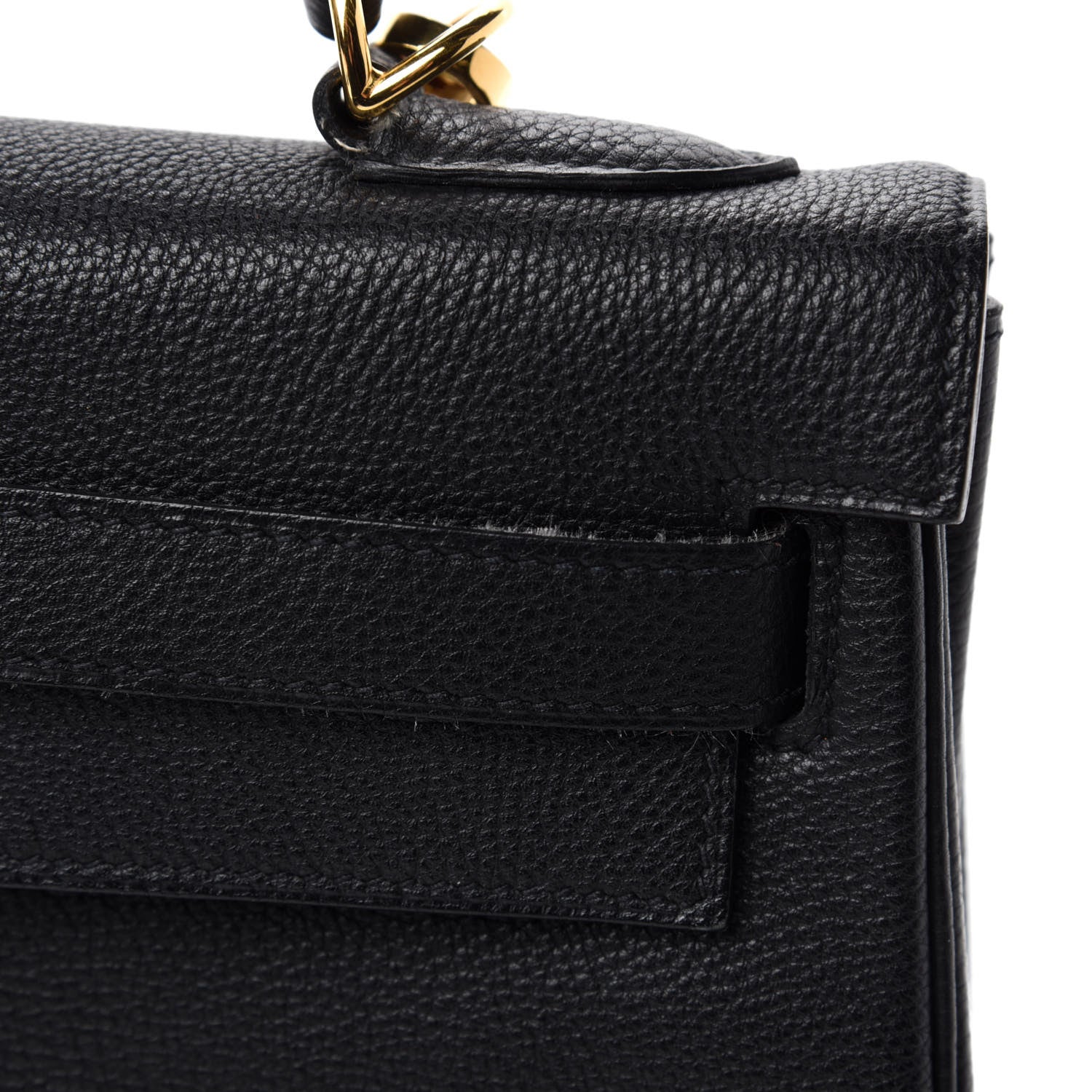Hermes Togo Kelly Retourne 32 Black 8 of 12