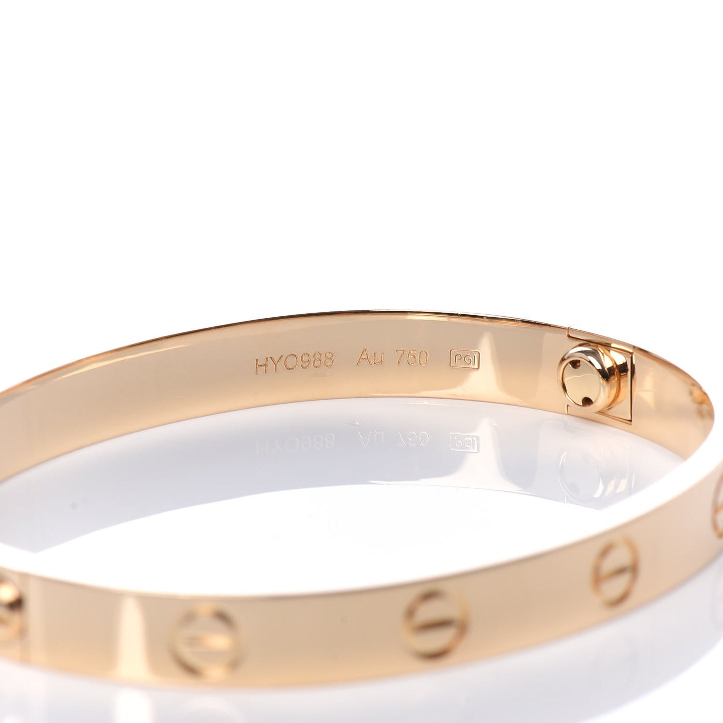 18K Yellow Gold LOVE Bracelet 16