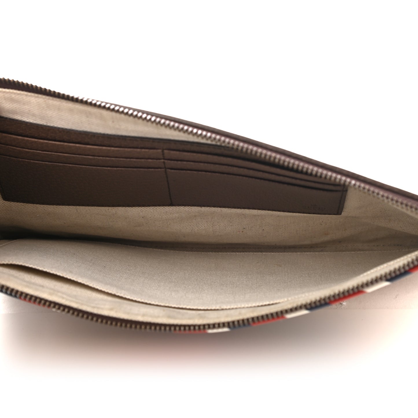 GG Supreme Monogram Courrier Documents Holder Beige New Acero