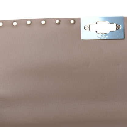Valentino Garavani Nappa Large Rockstud Spike Shoulder Bag Clay 10 of 11