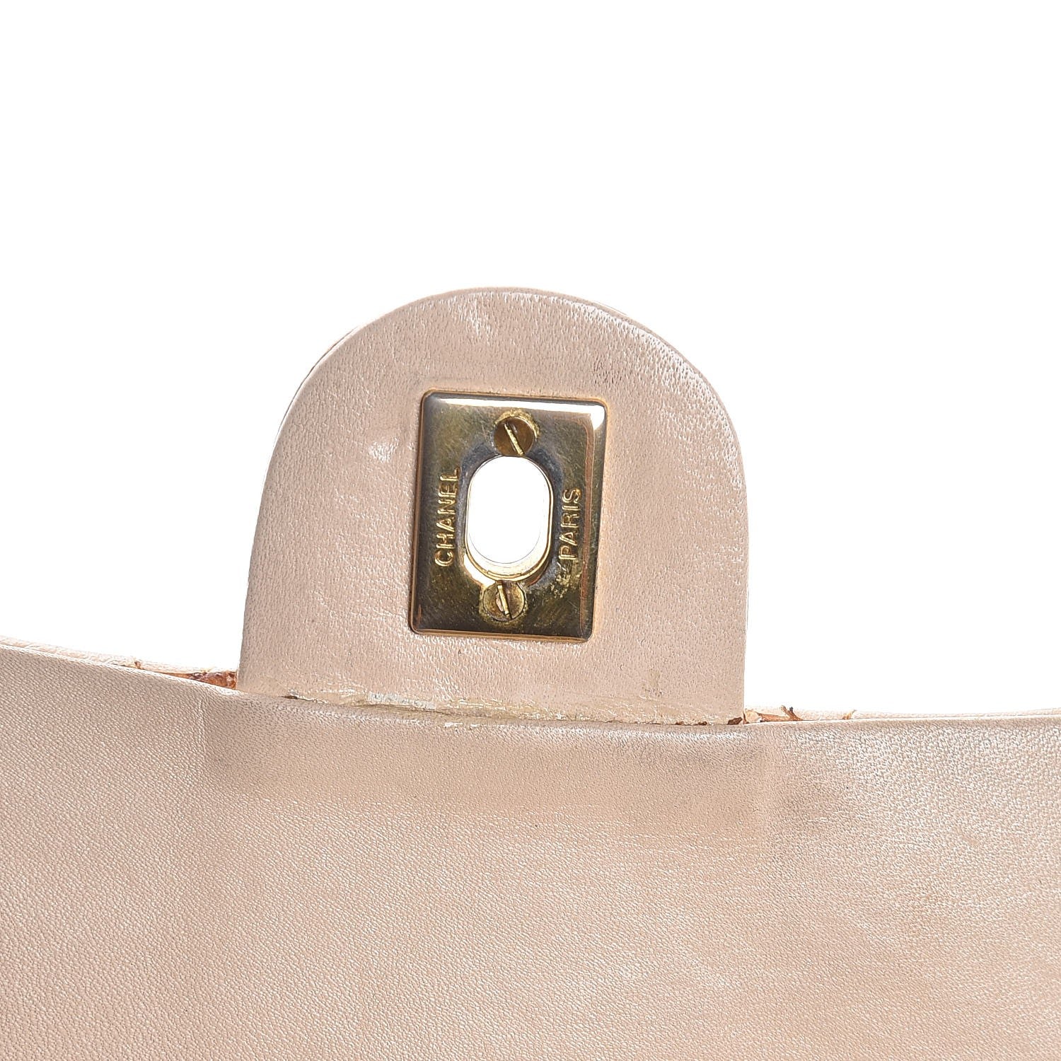 Chanel Lambskin Quilted Mini Rectangular Flap Beige 16 of 17