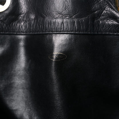 Chanel Lambskin Drawstring Sling Backpack Black 14 of 27