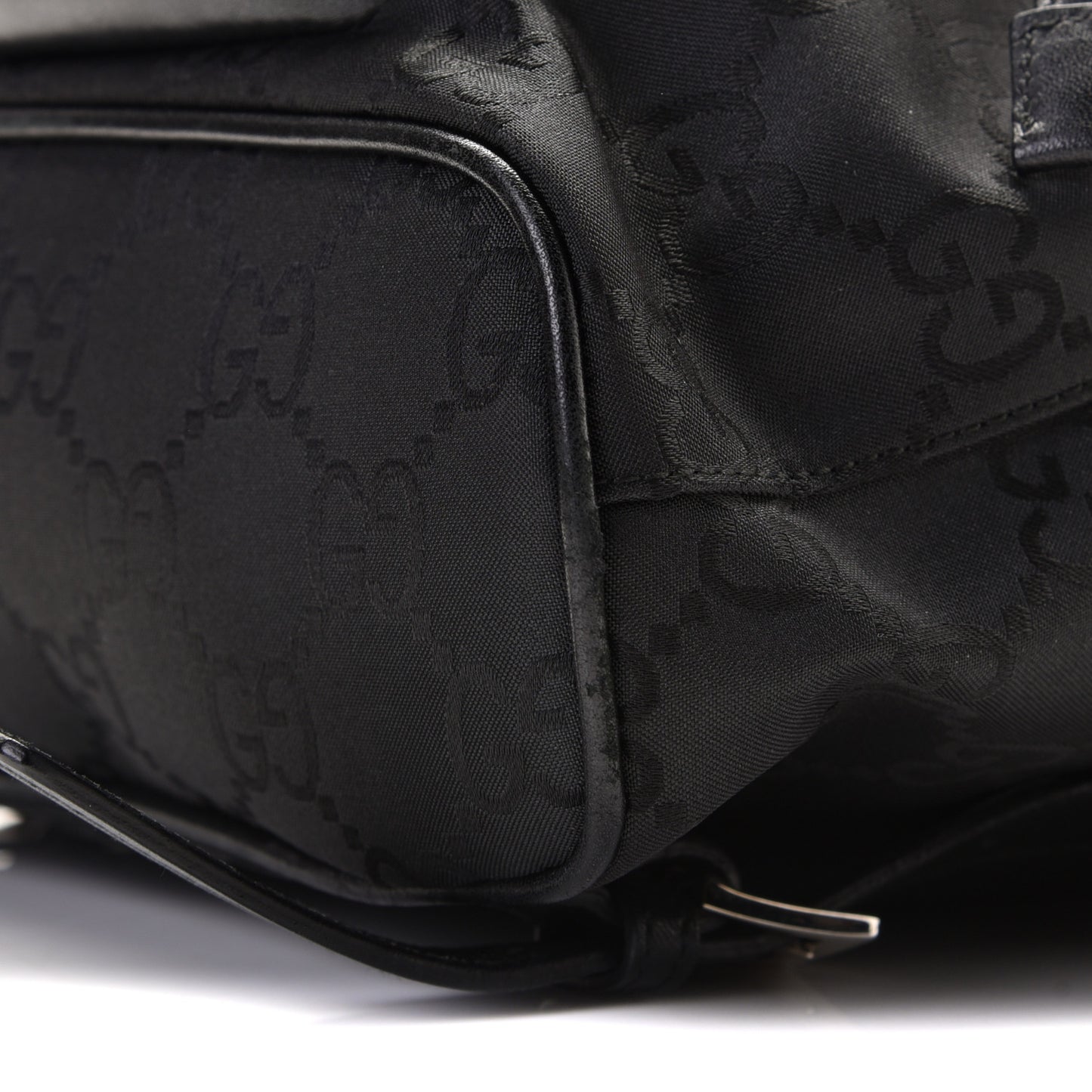 Nylon Monogram Backpack Black