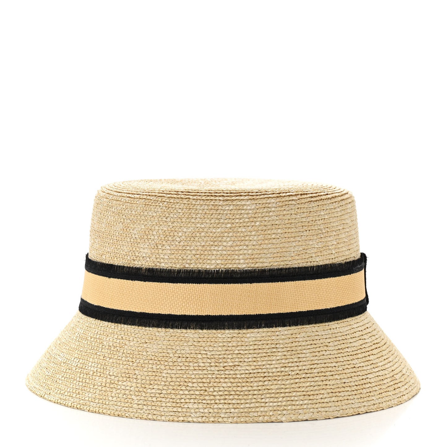 LV Straw Bucket Hat M Natural