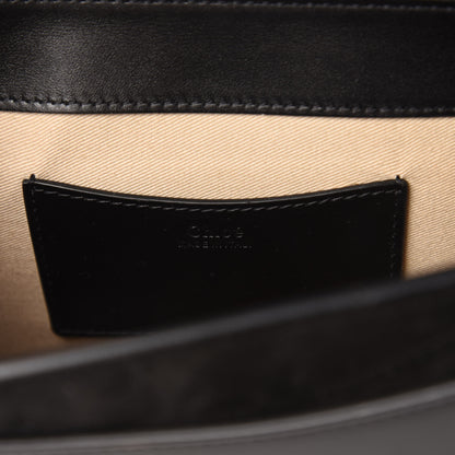 Chloe Calfskin Suede Large Tess Bag Black 8 of 10