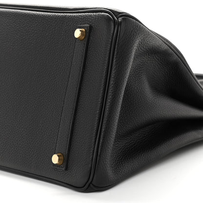 Hermes Taurillon Clemence Birkin 35 Black 9 of 11